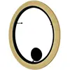 Image de BOVER lampe murale ou lampe de plafond RODA PF/150 (Ruban crème translucide, dimmable Dali - Aluminium, acier, ruban)