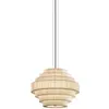 Image de BOVER lampe à suspension MOS 01 (Ruban cr translucide - Fer, verre)
