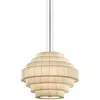 Image de BOVER lampe à suspension MOS 02 (Ruban cr translucide - Fer, verre)