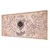 Image de Tapis De Souris Xxl Gamer Antidérapant Motif Carte Du Maraudeur Marron / Beige Harry Potter