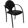 Image de Lot De 2 Chaise De Bureau Hellin Empilable Non Pliable Interieur Noir
