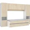 Image de Lit Gigogne Enfant Avec Multiples Rangements - 90 X 190 Cm