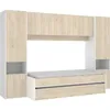 Image de KWAI Lit gigogne enfant avec multiples rangements - 90 x 190 cm