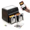 Image de Friteuse à air innovagoods fryinn double 8000 noir 3400 w 8 l acier inoxydable