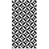 Image de Tapis Vinyle Panorama Géométrie Noir 60x200 cm - Tapis pour Cuisine Bureau et Salon en PVC