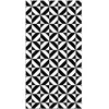 Image de Tapis Vinyle Panorama Géométrie Noir 60x250 cm - Tapis pour Cuisine Bureau et Salon en PVC