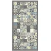Image de Tapis Vinyle Panorama Carreaux de Ciments Cuisine Bleu 60x110 cm - Tapis pour Cuisine Bureau et Salon en PVC