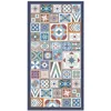 Image de Tapis Vinyle Panorama Style Carreaux de Ciments Multicoleur 80x200 cm - Tapis pour Cuisine Bureau et Salon en PVC