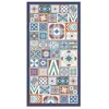 Image de Tapis Vinyle Panorama Style Carreaux Ciments Multi 200x250 cm - Tapis pour Cuisine Bureau et Salon en PVC