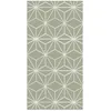 Image de Tapis Vinyle - Panorama - Lignes dÉtoiles - Vert - 140x200 cm - Intérieur