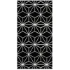 Image de Tapis Vinyle Panorama Lignes dÉtoiles Noirs 100x140 cm - Tapis pour Cuisine Bureau et Salon en PVC