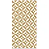 Image de Tapis Vinyle Panorama Géométrie Moutarde 100x140 cm - Tapis pour Cuisine Bureau et Salon en PVC