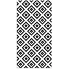 Image de Tapis Vinyle - Panorama - Carrés Noirs - 100x140 cm - Intérieur - Facile à installer