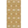 Image de Tapis Vinyle Panorama Lignes Étoiles Moutarde 40x80 cm - Tapis pour Cuisine Bureau et Salon en PVC