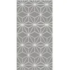 Image de Tapis Vinyle Panorama Lignes dÉtoiles Grises 60x110 cm - Tapis pour Cuisine Bureau et Salon en PVC