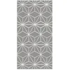 Image de Tapis Vinyle Panorama Lignes dÉtoiles Grises 200x200 cm - Tapis pour Cuisine Bureau et Salon en PVC