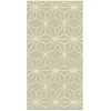 Image de Tapis Vinyle Panorama Lignes dÉtoiles Vert Pastel 80x200 cm - Tapis pour Cuisine Bureau et Salon en PVC
