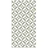 Image de Tapis Vinyle Panorama Géométrie Verte 120x170 cm - Tapis pour Cuisine Bureau et Salon en PVC