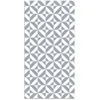 Image de Tapis Vinyle Panorama Géométrie Bleue 160x230 cm - Tapis pour Cuisine Bureau et Salon en PVC