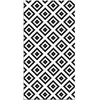 Image de Tapis Vinyle Panorama Carrés Noirs 40x80 cm - Tapis pour Cuisine Bureau et Salon en PVC