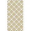 Image de Tapis Vinyle Panorama Carrés Moutarde 80x250 cm - Tapis pour Cuisine Bureau et Salon en PVC