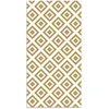 Image de Tapis Vinyle Panorama Carrés Moutarde 40x80 cm - Tapis pour Cuisine Bureau et Salon en PVC