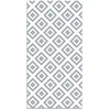 Image de Tapis Vinyle - Panorama - Carrés Bleus - 80x300 cm - Intérieur - Design Élégant