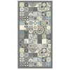 Image de Tapis Vinyle Panorama Carreaux Ciments Cuisine Bleu 60x250 cm - Tapis pour Cuisine Bureau et Salon en PVC