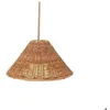 Image de Suspension dextérieur LED fibres naturelles Calobra - New Garden - Ø38cm - 3 intensités - rechargeable