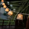 Image de Guirlande décorative en jute naturelle MOOVERE - solaire et batterie rechargeable - lumière chaude