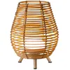 Image de Lampe sans fil 30 en fibres naturelles MOOVERE ampoule batterie rechargeable et télécommande usage adapté pour intérieur extérieur