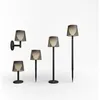 Image de Lampe solaire de jardin (Lampe murale à piquer lampadaire ou lampe de table) MOOVERE noir