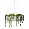 Image de Jardinière ronde suspendue - NEWGARDEN - Elba - Éclairage sans fil - 39 cm - Blanc