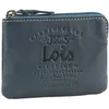 Image de Portefeuille porte-monnaie homme cuir souple petit format LOIS 11002 bleu