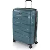 Image de Grande Valise Rigide 4 Roulettes 161370 Bleu Métallique