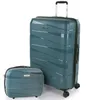 Image de Set Valise Rigide 3 Pièce 161370B Bleu Métallique