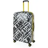 Image de Grande Valise Rigide 4 Roulettes 171570 Noir-Blanc