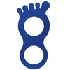 Image de Tapis en forme de pied enfant Softee Bleu 25113.028.1