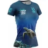 Image de T-shirt femme Otso Kona Turtle Bleu XS SSS-KONATURTLE21-W