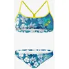 Image de Bikini Otso Swim Bike Run Flower bleu marine blanc jaune femme - M