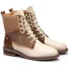 Image de Bottines pour femme - Pikolinos - Aldaya - Cuir - Lacets - Confortable blanc cassé