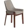 Image de Chaise En Similicuir Vison Foncé