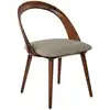 Image de Chaise En Similicuir Noyer Et Vison