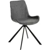 Image de Chaise Pivotante En Tissu Gris Foncé