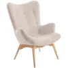 Image de Fauteuil En Tissu Beige