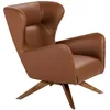 Image de Fauteuil Pivotant En Similicuir Marron