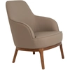 Image de Fauteuil en similicuir gris taupe