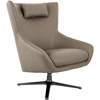 Image de Fauteuil Pivotant En Similicuir Taupe