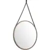 Image de Miroir Mural Rond Noyer