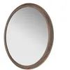Image de Miroir Mural Rond Noyer